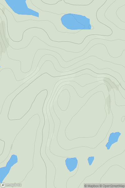 Thumbnail image for Beinn Dearg Mhor [Loch Maree to Loch Broom] showing contour plot for surrounding peak